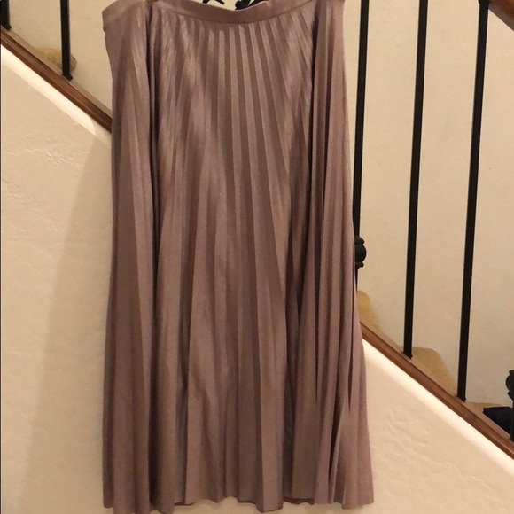 Halogen Dresses & Skirts - Rose gold maxi length pleated skirt.